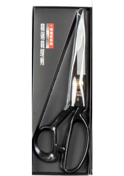 Terzi Makası Siyah Metal Saplı 9 Numara