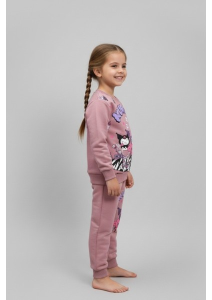 Kuromi Baskılı Gül Kurusu Kız Çocuk Eşofman Takımı (3-6 Yaş) fiyatları