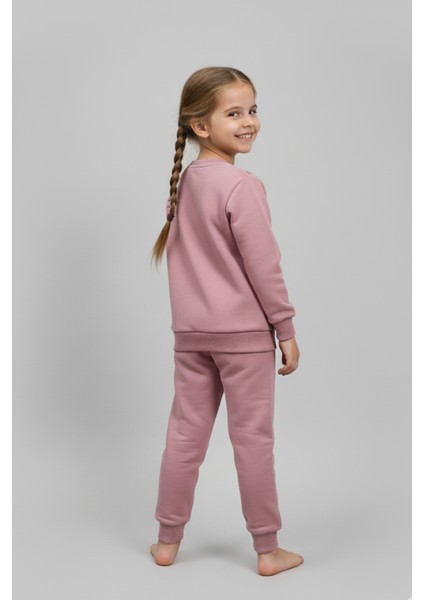 Kuromi Baskılı Gül Kurusu Kız Çocuk Eşofman Takımı (3-6 Yaş) modelleri