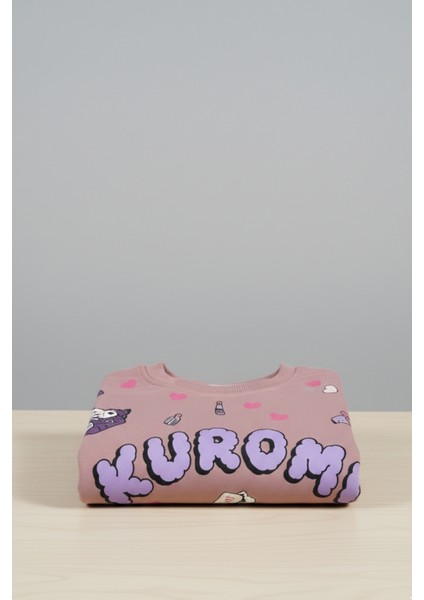 Kuromi Baskılı Gül Kurusu Kız Çocuk Eşofman Takımı (3-6 Yaş) indirimleri