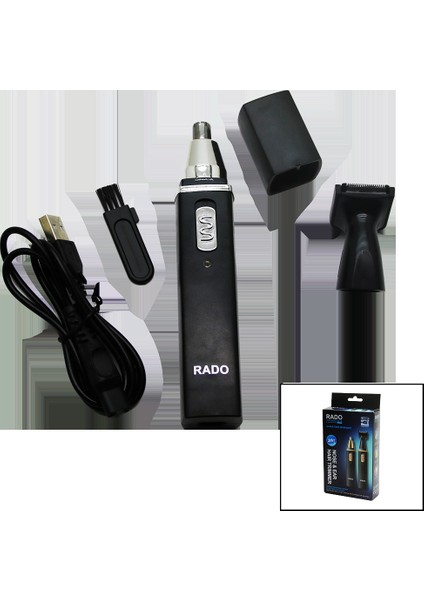 2ın1 Burun - Kulak Kıl Alma - Ense Çizim USB Sarjlı Traş Makinesi RD-3138 (5264)