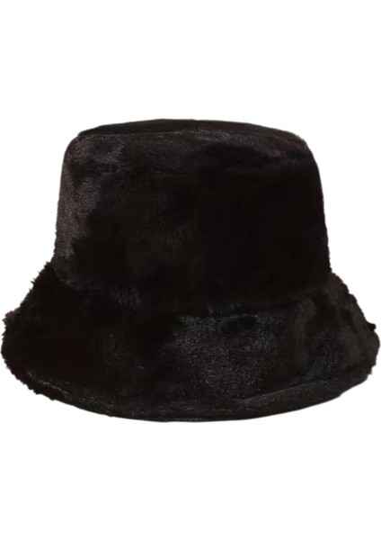Kadın Ayarlanabilir Peluş Bucket Kova Şapka 2'li Set modelleri