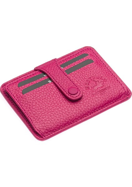 Carpi Çok Bölmeli Unisex Hakiki Flötr Deri Kartlık - Fuşya fiyatları