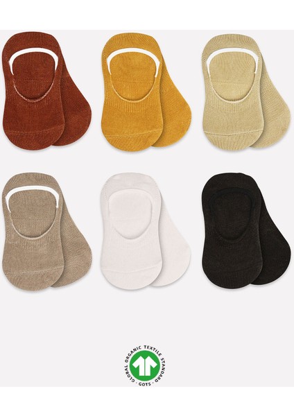 Bistyle Mix Babet Çorap 6'lı BS30101M Toprak