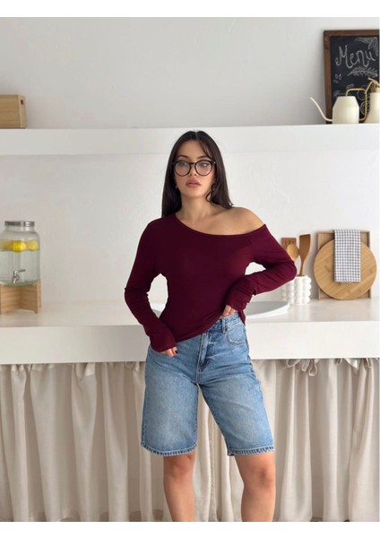 Kadın Düşük Kol Bluz/body