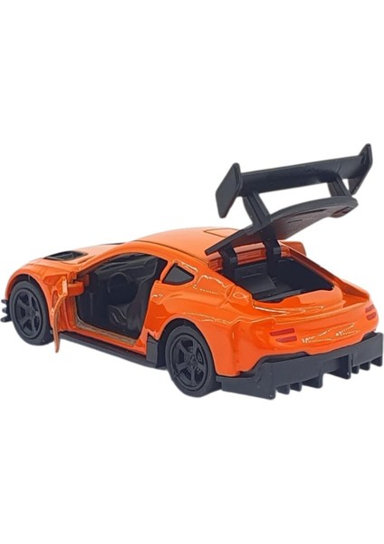 Çek Bırak Metal Küçük Arabalar 8 cm - 6411A - Turuncu fiyatları