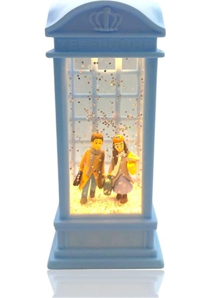 London Telefon Kulubesi Temalı Kar Küresi Mavi modelleri