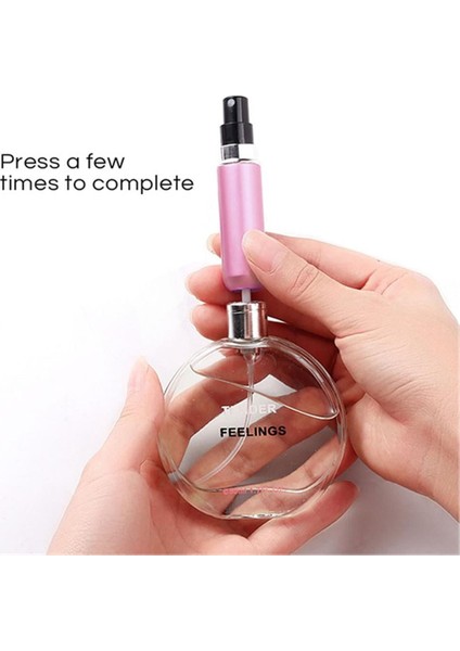 Doldurulabilir Mini Cep Parfüm Şişesi Pembe