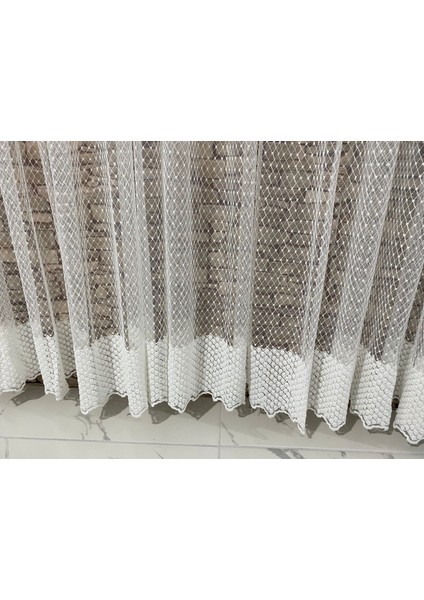 Mir Brode Tül Nakış Etekli Damla Seritli 1/3 Pileli Agır Grmajlı fiyatları