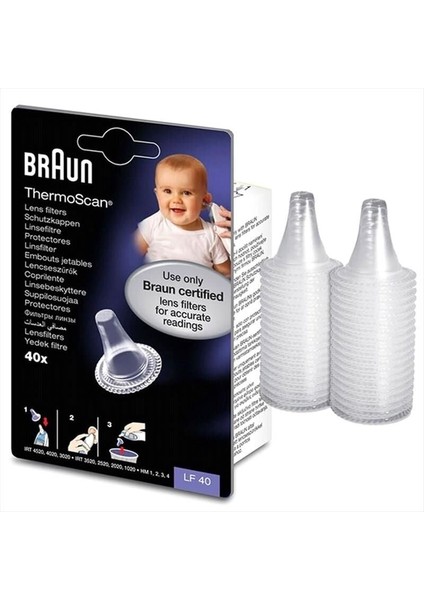 Braun LF40 Ateş Ölçer Yedek Filtre