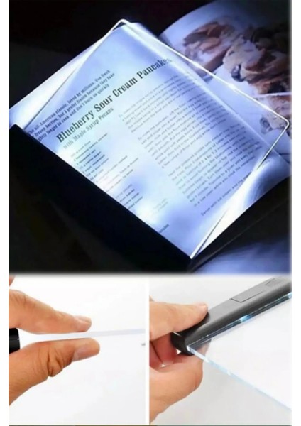 Mor LED Cam Kitap Okuma Işığı, Şık ve Kullanışlı Okuma Paneli fiyatları