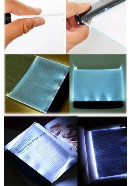 Mor LED Cam Kitap Okuma Işığı, Şık ve Kullanışlı Okuma Paneli modelleri