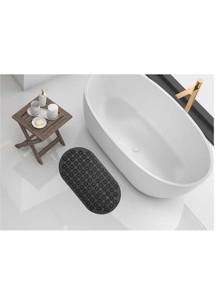 Antrasit Masajlı Kaydırmaz Banyo ve Duş Matı, Vakumlu Fayans Paspası modelleri