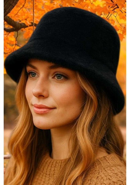 Kadın Soft Peluş Ayarlanabilir Ipli Bucket Kova Şapka modelleri