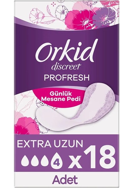 Orkid Günlük Mesane Pedi Ekstra Uzun 18'li