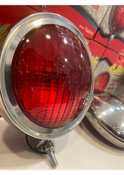 Çok Renkli Yuvarlak Paslanmaz Fren Lambası 12V