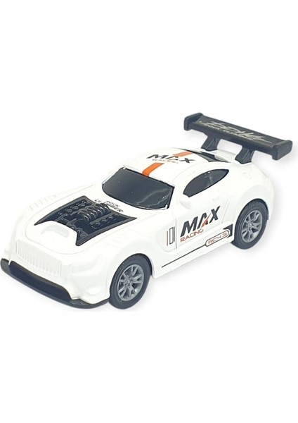 Çek Bırak Metal Küçük Arabalar 8 cm - SH40031 - Beyaz Spor Araba (Lisinya)