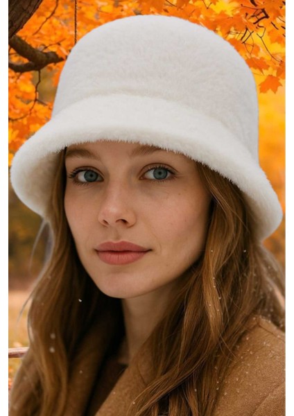 Kadın Soft Peluş Ayarlanabilir Ipli Bucket Kova Şapka modelleri