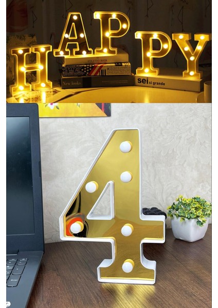 Beyaz LED 3D Rakamlar Büyük Boy Dekorasyon Doğum Günü Kutlama Için modelleri