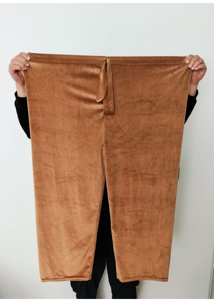 Kadın Bayan Fransız Kadife Battal Büyük Beden Bel Lastikli Cepsiz Eşofman Altı Pantolon Pijama Tayt modelleri