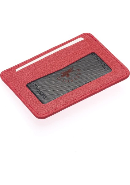 Carpi Çok Bölmeli Unisex Hakiki Flötr Deri Kartlık - Gül Kurusu fırsatları