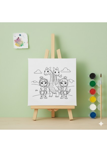 Çocuklar Için Ejderhanı Nasıl Eğitirsin Koleksiyonu: Ikizler ve Baştankara Temalı Hobi Boyama Tuvali fiyatları