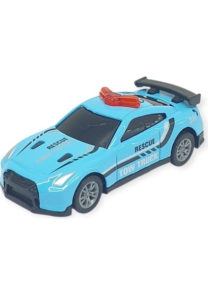 Çek Bırak Metal Küçük Arabalar 8 cm - SH40031 - Açık Mavi (Lisinya)