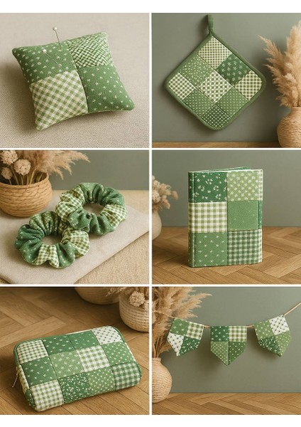 Patchwork Kumaş Seti – 35 Desen 20X20 cm | %100 Pamuk Saten | Tek Parça Kumaş | Dikiş, El Işi ve Quilting Için Özel Tasarım