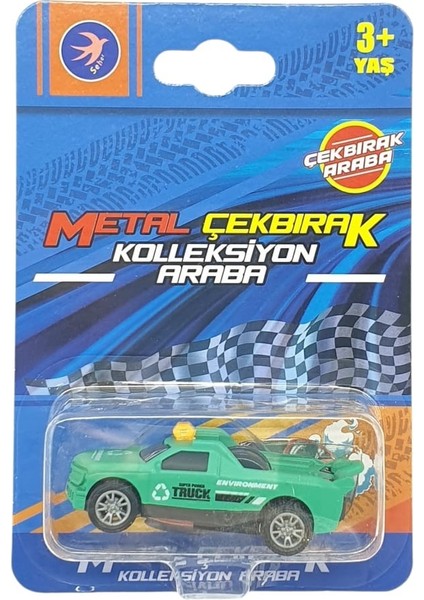 Çek Bırak Metal Küçük Arabalar 8 cm - SH40031 - Yeşil (Lisinya) indirimleri