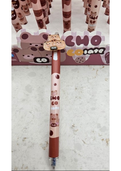 Sanrio 3D Figürlü Rengarenk Kahverengi Tükenmez Silinebilir Mürekkep Silgili Kalemler Okul 1ADET