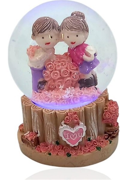 Sevgi Temalı Çift Işıklı Kar Küresi fiyatları