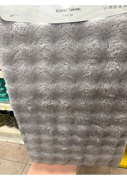 Gri Banyo Paspas ve Klozet Takımı, Şık ve Kullanışlı Tuvalet Seti modelleri