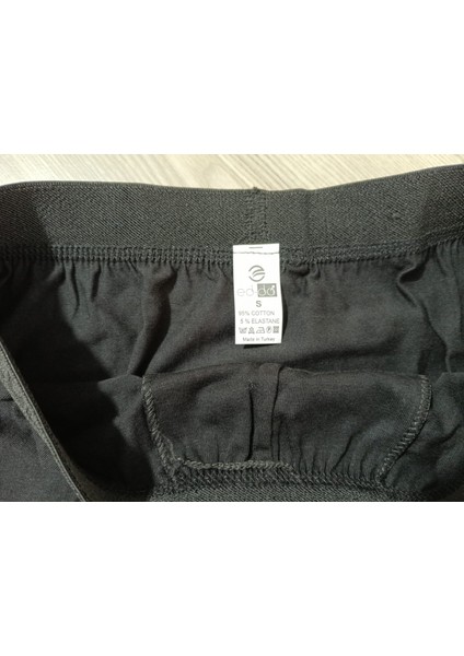 Gold Penye Kumaş Likralı Erkek Boxer - Siyah - Small - 3lü