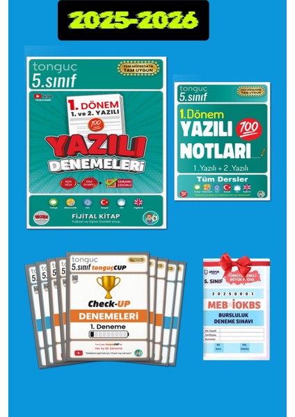 5. Sınıf 1. Dönem Yazılı Notları + Yazılı Denemeleri + Check Up Deneme Seti