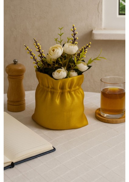 Kese Formlu Saksı Ev Dekorasyonu Masaüstü Dekor