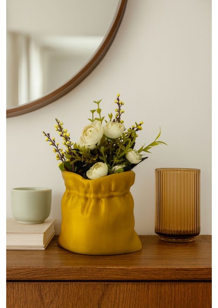 Kese Formlu Saksı Ev Dekorasyonu Masaüstü Dekor modelleri