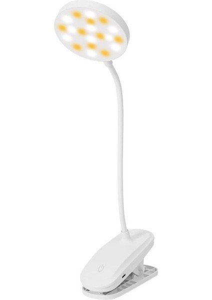 Şarjlı Usb'li Dokunmatik Masa Lambası, Yuvarlak, Beyaz, Renkli, 3 Mod. modelleri