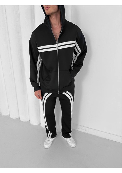 Alt-Üst Oversize Pamuklu Dokumalı 3iplik Kışlık Eşofman Takımı fırsatları