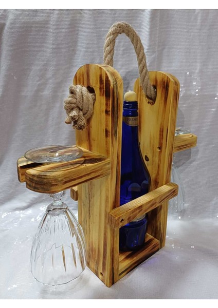 Rustik Ahşap Şarap ve Içecek Standı, Şık ve Doğal Tasarım fiyatları