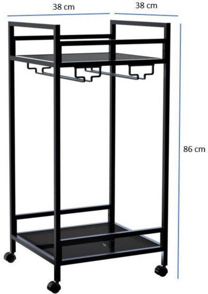 Siyah Renkli Servis Arabası, Şık ve Kullanışlı Tasarım fiyatları