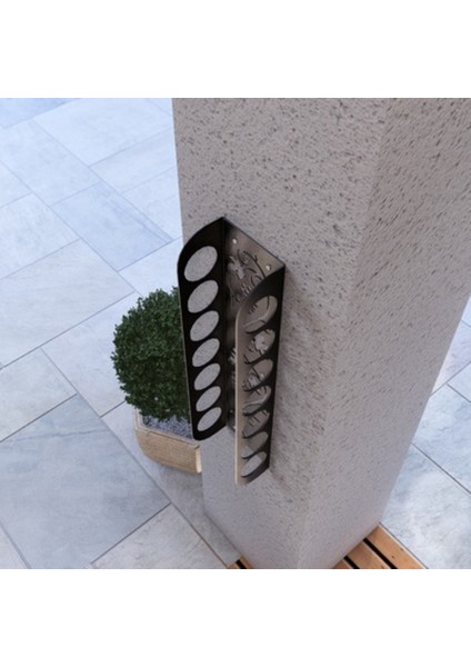 Uzun Boylu Metal Şişe Rafı, Şarap Şişesi Için Şık ve Dekoratif Tasarım fırsatları