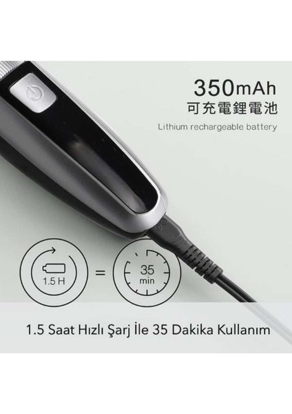 Şarjlı Ayarlanabilir Başlıklı Çok Renkli Saç ve Sakal Traş Makinesi fiyatları