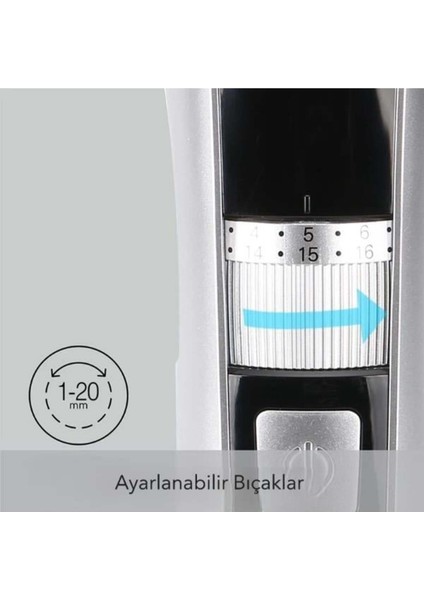 Şarjlı Ayarlanabilir Başlıklı Çok Renkli Saç ve Sakal Traş Makinesi fırsatları