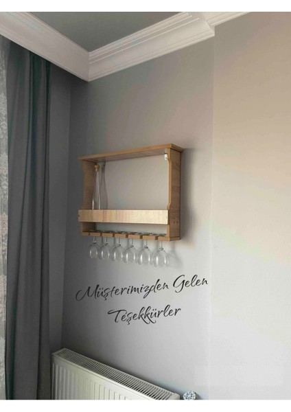 Rustik Ahşap Şaraplık ve Bar Standı, Mutfak Dekorasyonu Için Şık Tasarım