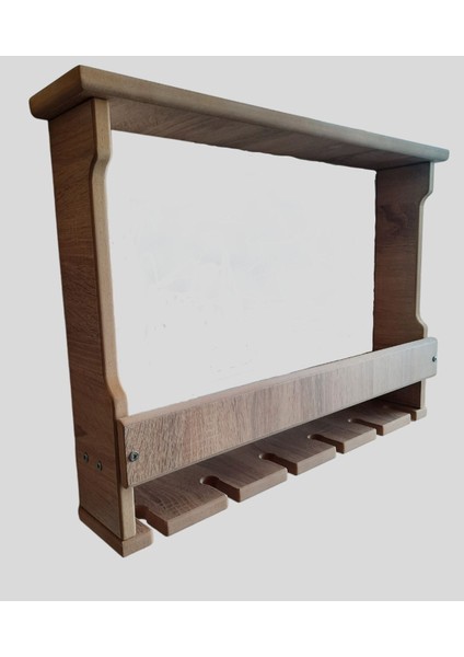 Rustik Ahşap Şaraplık ve Bar Standı, Mutfak Dekorasyonu Için Şık Tasarım modelleri