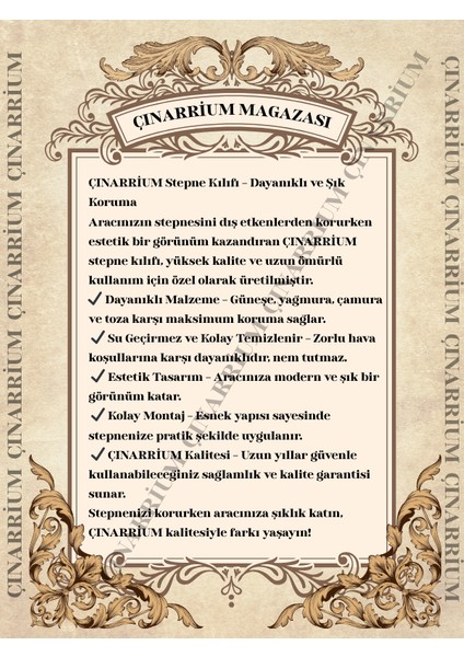 Pegueot 607 Uyumlu Araç,araba,oto Stepne Kılıfı 15-16 Inç