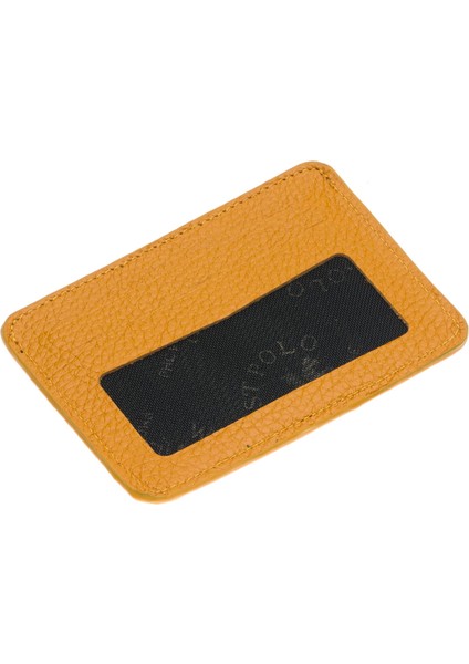 Carpi Çok Bölmeli Unisex Hakiki Flötr Deri Kartlık - Hardal fırsatları
