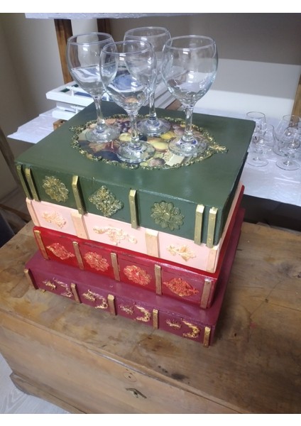 Şarap ve Likör Bardakları Için Şık Saklama Kutusu