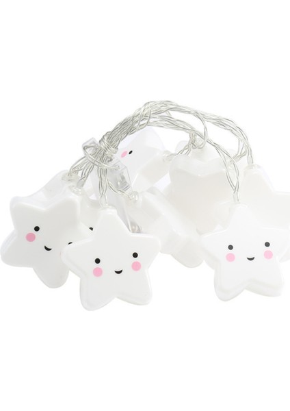 Sarı Renkli 3m Yıldız ve Yüz LED Işık Zinciri, Dekoratif ve Yılbaşı Aydınlatması fırsatları