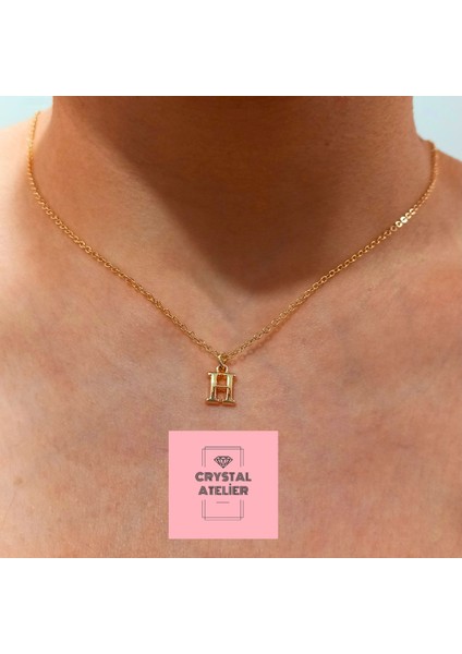 Altın Kaplama Üç Boyutlu Minimal H Harf Kolye – Kişiye Özel Baş Harf Kadın Kolye – Şık, Zarif ve Parlak Tasarım – Paslanmaz Çelik Gold Harf Kolye Hediye Seçeneği – 3 Boyutlu Harf Kolye fiyatları